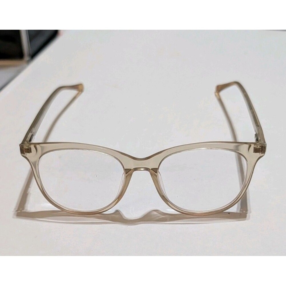 Fossil FOS 7095 Glasses Frames Translucent Champagne Nude Clear Crystal Eyewear